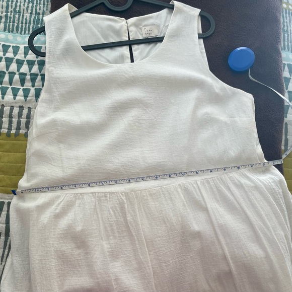 A New Day - white cotton, sleeveless, tiered maxi dress - size medium - Picture 10 of 11